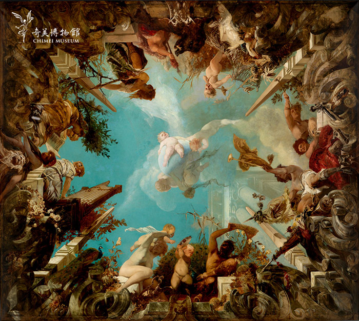 藝術廳-最大天井畫〈音樂的寓意〉