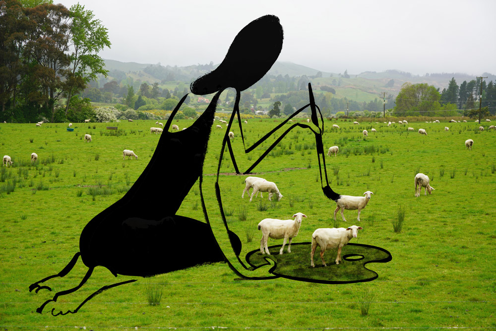 照片繪畫系列，2016-2022，相片輸出©Christoph-Niemann