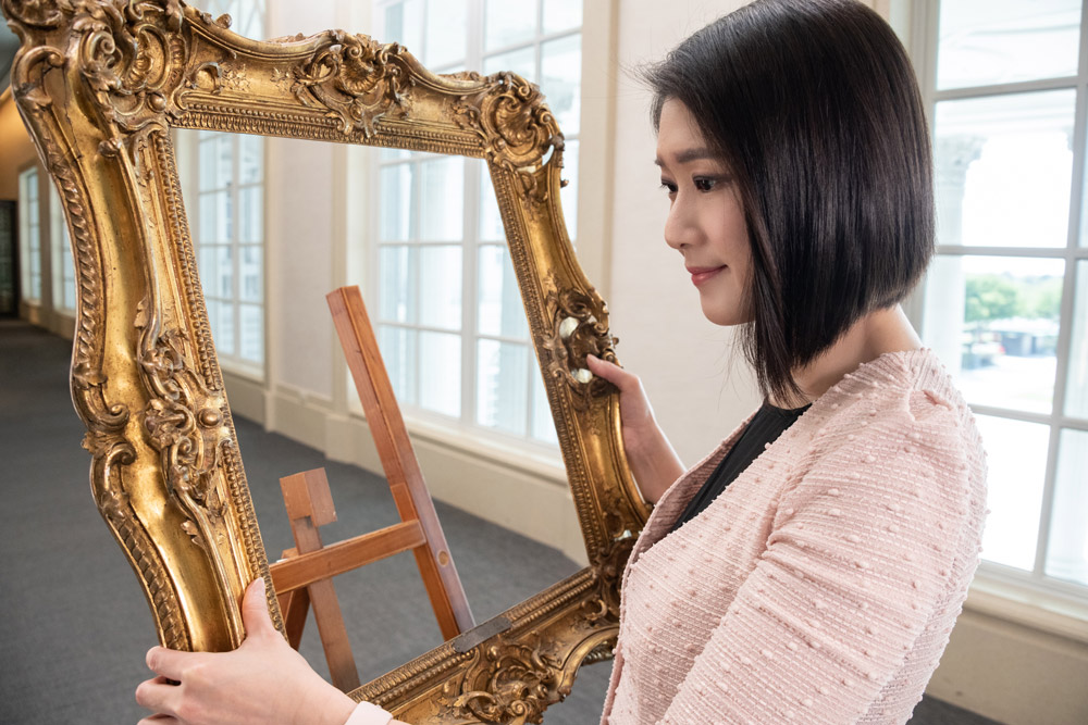 「原來畫框很有飾！」線上課程，由奇美博物館美感體驗課程開發講師林雅琦授課。