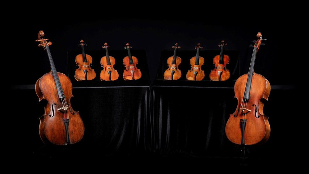 2025奇美音樂節，8把18世紀法國重點製琴家名琴於「提琴炫技、交響輝煌」音樂會登場。圖-奇美博物館提供
