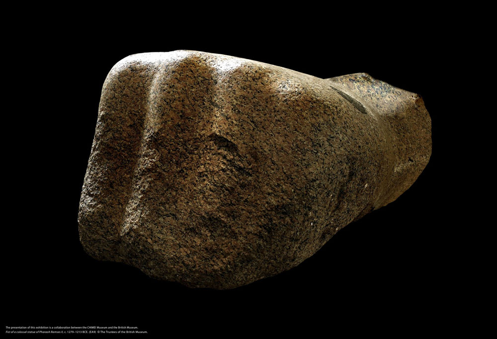 拉美西斯二世巨像的拳頭,約西元前1279–1213年。(EA9)圖片版權:大英博物館理事會